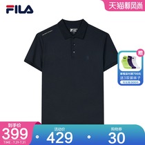 FILA Fila official mens short-sleeved POLO shirt 2021 summer new fashion sports knitted short-sleeved shirt men