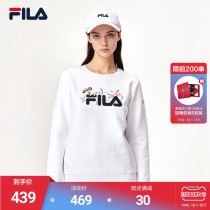 FILA Phila Fiele official womens sweater 2021 Spring and Autumn new round neck Joker long sleeve sports jumper