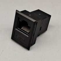 Black CAT5E ultra five-class straight-plug network with bracket RJ45 network cable information computer module table plug