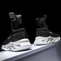 Spring and summer mens shoes High-top shoes casual shoes Sneakers socks Korean version of the trend of all kinds of fashion brand black mens shoes