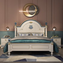 American aristocratic childrens bed boy single bed light luxury European youth bed childrens room furniture set childrens bed