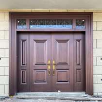 Zinc alloy gate villa gate double open door to open door rural household door Chinese door household village