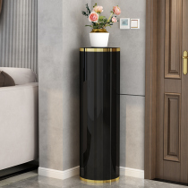 Home door rotating shoe cabinet light luxury creative round cylinder multi-layer storage cabinet living room entry shoe rack cabinet
