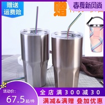 316 stainless steel ice blaster cup YETI cup 900ml large capacity vacuum thermos car cold cup warm cup