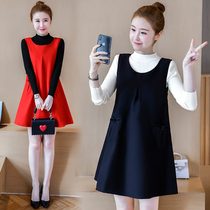 Silver fiber computer radiation-proof clothes for work medium and long pregnant womens dresses two-piece shooting clothes spring and autumn clothes
