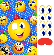 The wind swept the globe with a smile on the face and a nose many people blindded the nose game Birthday Event event