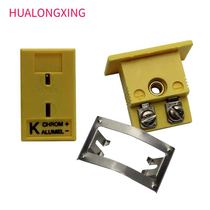 MPJ-K-F K-type yellow thermocouple plug socket panel embedded K-type thermometer wire connector