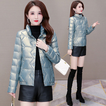 Short 2021 Winter new small fashion stylish foreign bright white duck down thick warm down jacket jacket