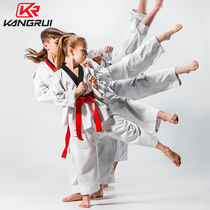 Taekwondo suit Adult children cotton custom training track suit Men and women clothing suit boxing beginner summer long sleeve