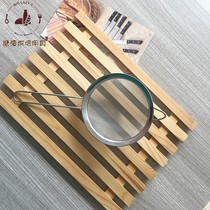  Oil leakage sieve with handle Filter oil residue Tea residue Flour mesh sieve Ultrafine stainless steel handheld baking tool