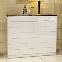  Modern simple shoe cabinet paint household door shoe cabinet locker four-door large-capacity porch partition shoe cabinet ultra-thin