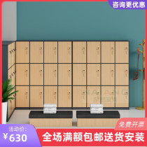 Hot sale locker staff locker with lock locker locker room gym bathroom Bath center wooden door simple
