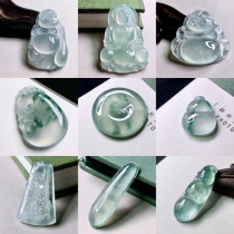 Ice Breeds Natural A Goods Emerald Pendant Leu Jade Pendant jade Buddha jade pendant Guanyin Ruyi Guanyu Rumbling with a landscape card male and female