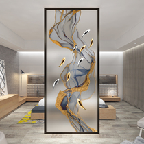 Entry glass screen partition wall Living room occlusion household decoration Abstract light luxury entrance Modern simple Nordic style