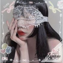 Japanese girl lace butterfly lace veil black and white eye mask abstinence department transparent visual shading photo photo accessories
