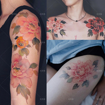 Flower arm tattoo stickers waterproof semi-permanent clavicle shoulders net red thigh tattoo stickers female chest flowers sexy and long-lasting