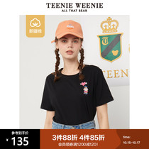 TeenieWeenie bear summer new round neck short sleeve T-shirt female Korean version tide half sleeve short top