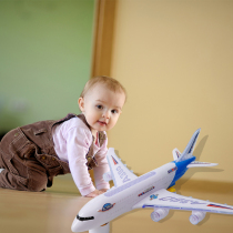 Aircraft childrens toys Electric universal model Model boy assembly airliner Airbus Baby birthday gift