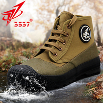 3537 new high-top liberation shoes mens shoes canvas training shoes waterproof shoes wear-resistant construction site labor