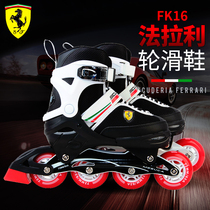 Ferrari roller skates Childrens full outfit roller skates Female boys middle and large children roller skates Professional adjustable beginners