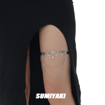Summer who is not a hot girl Sumiyaki Erosion Series High elastic leg chain can be a necklace