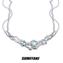 SUMIYAKI lunar eclipse series original design necklace light luxury small many layers design high-grade sense collarbone chain female tide