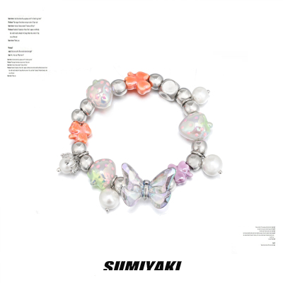 taobao agent Sumiyaki dopamine color beaded bracelet vitality hot girl