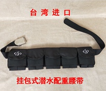 Diving counterweight with pocket counterweight bag Lead Bag Lead Bag Lead Pendant Aggravated Bag Negative Heavy Belt Underwater Lead Strap