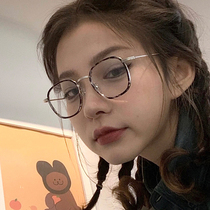 gm eye frame female tide COCO tortoiseshell retro niche small face small frame super light can be equipped with myopia glasses have degree