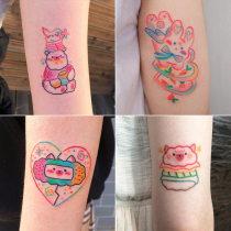 60 tattoo stickers waterproof men and women durable hipster tattoo stickers not permanent tattoo cute pattern