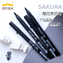 Sakura Xiu Li pen large and small letters soft head painting brush Hook pen Imitation hair Pen art students professional practice sign pen