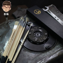  Wuchen Yimu gouache 11 sets of bristle wolf brush gouache oil painting acrylic hook line fishtail fan-shaped pen row brush