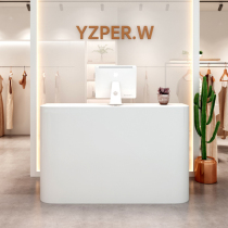 Clothing store cashier counter shop small simple modern beauty salon milk tea shop small bar table front desk paint