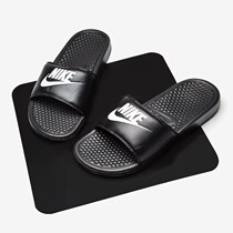NIKE NIKE sports slippers mens 2021 summer new Mandarin duck breathable soft trend word slippers 343880
