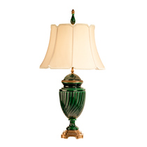 European classical ceramic copper decorative living room bedside lamp designer high-end villa club home warm table lamp