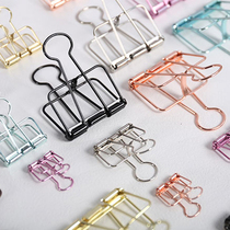 Cute hollow metal long tail clip hipster color small medium size large ticket holder dovetail clip