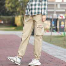 2020 new girl Autumn dress college style junior high school students autumn leisure Joker tooling pants high school pants