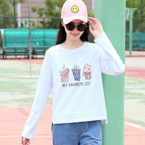 Girl Korean slim T-shirt female long 2020 Spring and Autumn New Junior High School High School students autumn coat tide