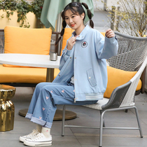 Girls spring suit set junior high school students high school girls youth spring and autumn leisure fashion Korean version loose two-piece set