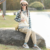 Girl leisure joker loose waistcoat Academy Style 2020 Autumn vest new products junior high school students autumn coat women