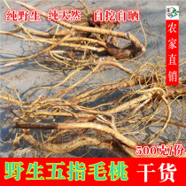 New wild five-finger peach root slices coconut five-finger milk five-claw dragon Guangdong soup 500g