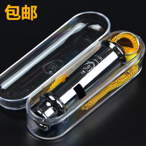 Whistle Stainless steel whistle Non-nuclear metal lifesaving whistle High frequency big decibel outdoor survival whistle Basketball referee whistle
