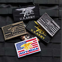 Seal Commando Arm Badge Embroidery Magic Sticker Cuff Mark NavySeals Morale Badge Patches Outdoor Badges