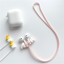 airpods anti-lose rope wireless Bluetooth headphones apply Apple silicone magnetic suction anti-lose line cute cartoon motion