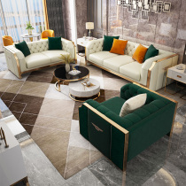 Six shops light luxury sofa living room 2021 new Italian leather Bentley latex first layer cowhide three seats