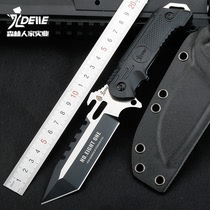 Outdoor knife VG10 self-defense straight knife high hardness saber tactical field survival survival knife portable knife sharp