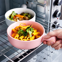 Ceramic baking tools Cake mold baking bowl Microwave oven mini baking dish Small steamed egg bowl Oven household baking dish