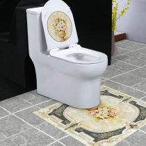 Toilet cover decorative stickers thickened durable waterproof toilet bathroom u-shaped stickers oval toilet beautification self-adhesive paper