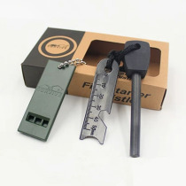 Wild survival Flintstone survival whistle Outdoor equipment igniter multi-function magnesium rod windproof and waterproof wilderness survival