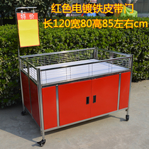 Clothing promotion car dump truck truck supermarket flower shelf special car clothing promotion table folding car